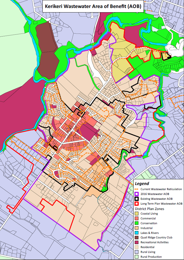 Kerikeri Wastewater Area of Benefit 1