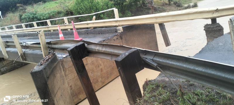 Rawhiti Rd bridge washout