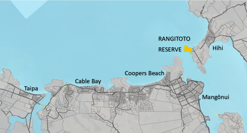 Rangitoto Reserve map